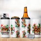 Kwanzaa Pan African 4 in 1 Can Cooler Tumbler - Mishumaa Saba - Black History - Watercolor Art
