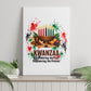 Kwanzaa Pan African Canvas Wall Art - Mishumaa Saba - Black History - Watercolor Art