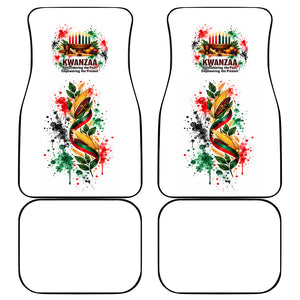 Kwanzaa Pan African Car Mats - Mishumaa Saba - Black History - Watercolor Art