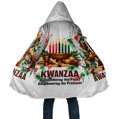 Kwanzaa Pan African Cloak - Mishumaa Saba - Black History - Watercolor Art