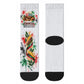 Kwanzaa Pan African Crew Socks - Mishumaa Saba - Black History - Watercolor Art