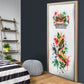 Kwanzaa Pan African Door Cover - Mishumaa Saba - Black History - Watercolor Art