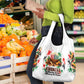 Kwanzaa Pan African Grocery Bag - Mishumaa Saba - Black History - Watercolor Art