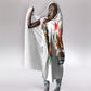 Kwanzaa Pan African Hooded Blanket - Mishumaa Saba - Black History - Watercolor Art