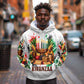 Kwanzaa Pan African Hoodie - Mishumaa Saba - Black History - Watercolor Art