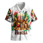 Kwanzaa Pan African Kid Hawaiian Shirt - Mishumaa Saba - Black History - Watercolor Art