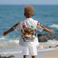 Kwanzaa Pan African Kid Hawaiian Shirt - Mishumaa Saba - Black History - Watercolor Art