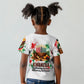 Kwanzaa Pan African Kid T shirt - Mishumaa Saba - Black History - Watercolor Art