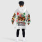 Kwanzaa Pan African Kid Wearable Blanket Hoodie - Mishumaa Saba - Black History - Watercolor Art