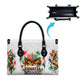Kwanzaa Pan African Leather Bag - Mishumaa Saba - Black History - Watercolor Art