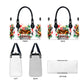 Kwanzaa Pan African Leather Bag - Mishumaa Saba - Black History - Watercolor Art