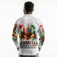 Kwanzaa Pan African Long Sleeve Polo Shirt - Mishumaa Saba - Black History - Watercolor Art
