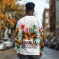 Kwanzaa Pan African Long Sleeve Shirt - Mishumaa Saba - Black History - Watercolor Art
