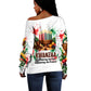 Kwanzaa Pan African Off Shoulder Sweater - Mishumaa Saba - Black History - Watercolor Art