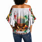 Kwanzaa Pan African Off Shoulder Wrap Waist Top - Mishumaa Saba - Black History - Watercolor Art