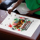 Kwanzaa Pan African Puzzle - Mishumaa Saba - Black History - Watercolor Art