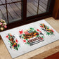 Kwanzaa Pan African Rubber Doormat - Mishumaa Saba - Black History - Watercolor Art
