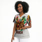 Kwanzaa Pan African Scrub Top - Mishumaa Saba - Black History - Watercolor Art