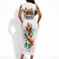 Kwanzaa Pan African Short Sleeve Bodycon Dress - Mishumaa Saba - Black History - Watercolor Art