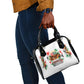 Kwanzaa Pan African Shoulder Handbag - Mishumaa Saba - Black History - Watercolor Art