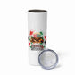 Kwanzaa Pan African Skinny Tumbler - Mishumaa Saba - Black History - Watercolor Art