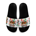 Kwanzaa Pan African Slide Sandals - Mishumaa Saba - Black History - Watercolor Art