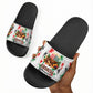 Kwanzaa Pan African Slide Sandals - Mishumaa Saba - Black History - Watercolor Art