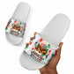 Kwanzaa Pan African Slide Sandals - Mishumaa Saba - Black History - Watercolor Art