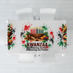 Kwanzaa Pan African Tablecloth - Mishumaa Saba - Black History - Watercolor Art