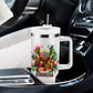 Kwanzaa Pan African Tumbler With Handle - Mishumaa Saba - Black History - Watercolor Art