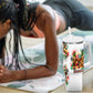 Kwanzaa Pan African Tumbler With Handle - Mishumaa Saba - Black History - Watercolor Art