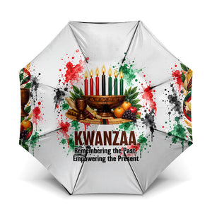 Kwanzaa Pan African Umbrella - Mishumaa Saba - Black History - Watercolor Art