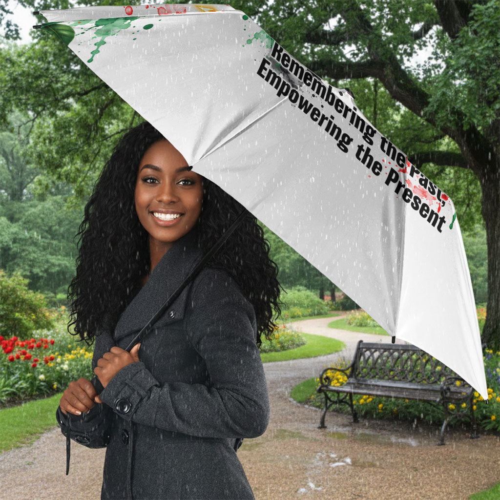 Kwanzaa Pan African Umbrella - Mishumaa Saba - Black History - Watercolor Art