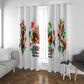 Kwanzaa Pan African Window Curtain - Mishumaa Saba - Black History - Watercolor Art