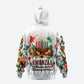 Kwanzaa Pan African Zip Hoodie - Mishumaa Saba - Black History - Watercolor Art
