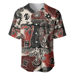Adinkra Baobab Roots Baseball Jersey African Ancestral Spirit Design - African Pride