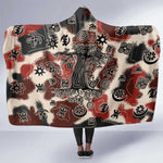 Adinkra Baobab Roots Hooded Blanket African Ancestral Spirit Design - African Pride