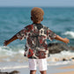 Adinkra Baobab Roots Kid Hawaiian Shirt African Ancestral Spirit Design - African Pride