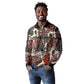 Adinkra Baobab Roots Long Sleeve Polo Shirt African Ancestral Spirit Design - African Pride