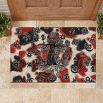 Adinkra Baobab Roots Rubber Doormat African Ancestral Spirit Design - African Pride