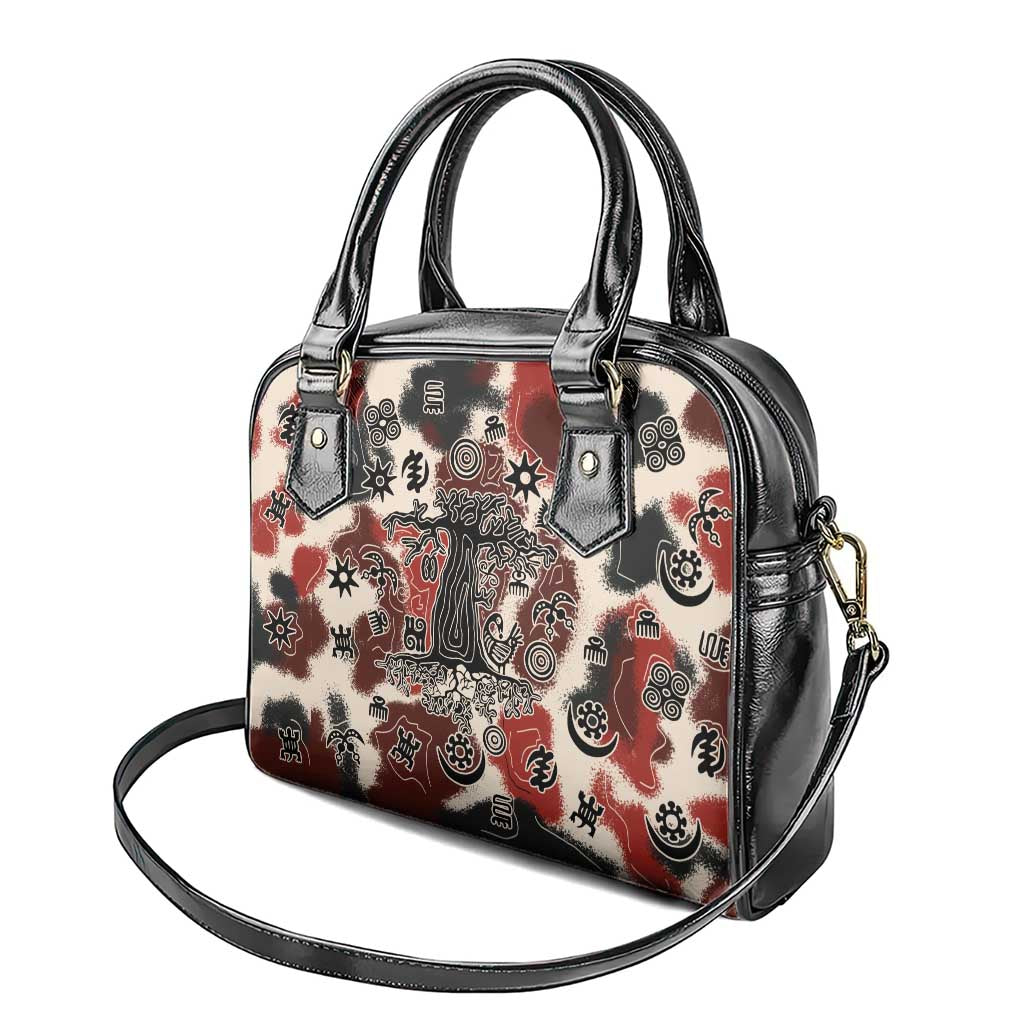 Adinkra Baobab Roots Shoulder Handbag African Ancestral Spirit Design - African Pride