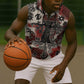Adinkra Baobab Roots Sleeveless Zip Hoodie African Ancestral Spirit Design - African Pride