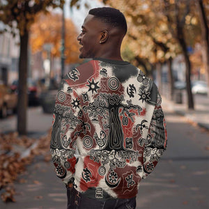 Adinkra Baobab Roots Sweatshirt African Ancestral Spirit Design - African Pride