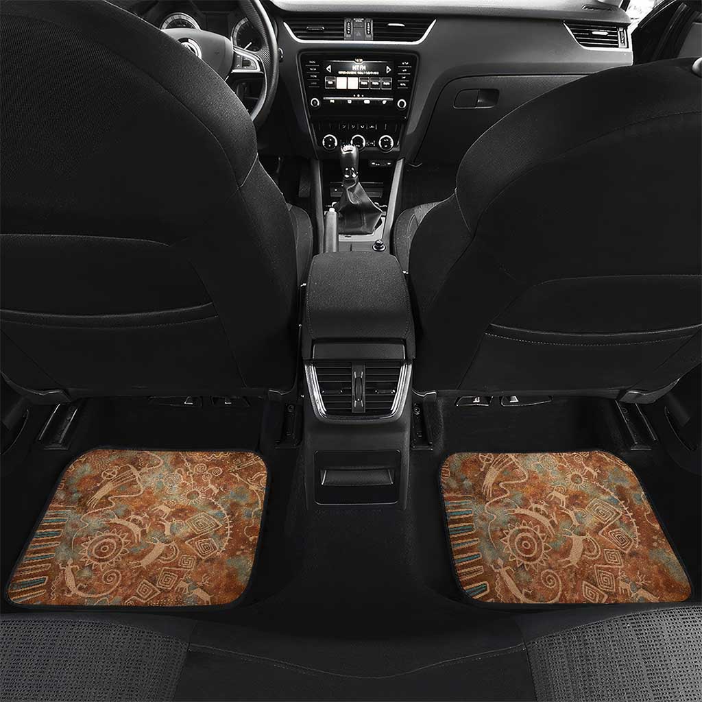 We Carry The Wisdom Car Mats Indigenous Spirit Quote Art - African Pride