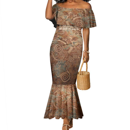 We Carry The Wisdom Mermaid Dress Indigenous Spirit Quote Art - African Pride