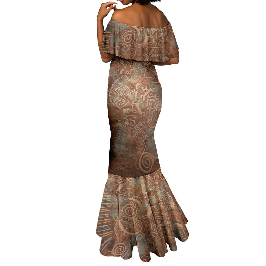 We Carry The Wisdom Mermaid Dress Indigenous Spirit Quote Art - African Pride
