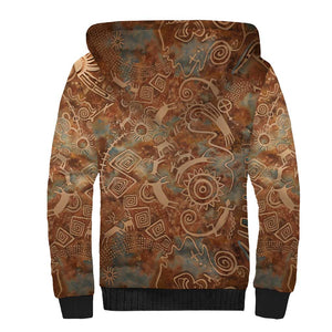 We Carry The Wisdom Sherpa Hoodie Indigenous Spirit Quote Art - African Pride