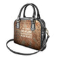 We Carry The Wisdom Shoulder Handbag Indigenous Spirit Quote Art - African Pride
