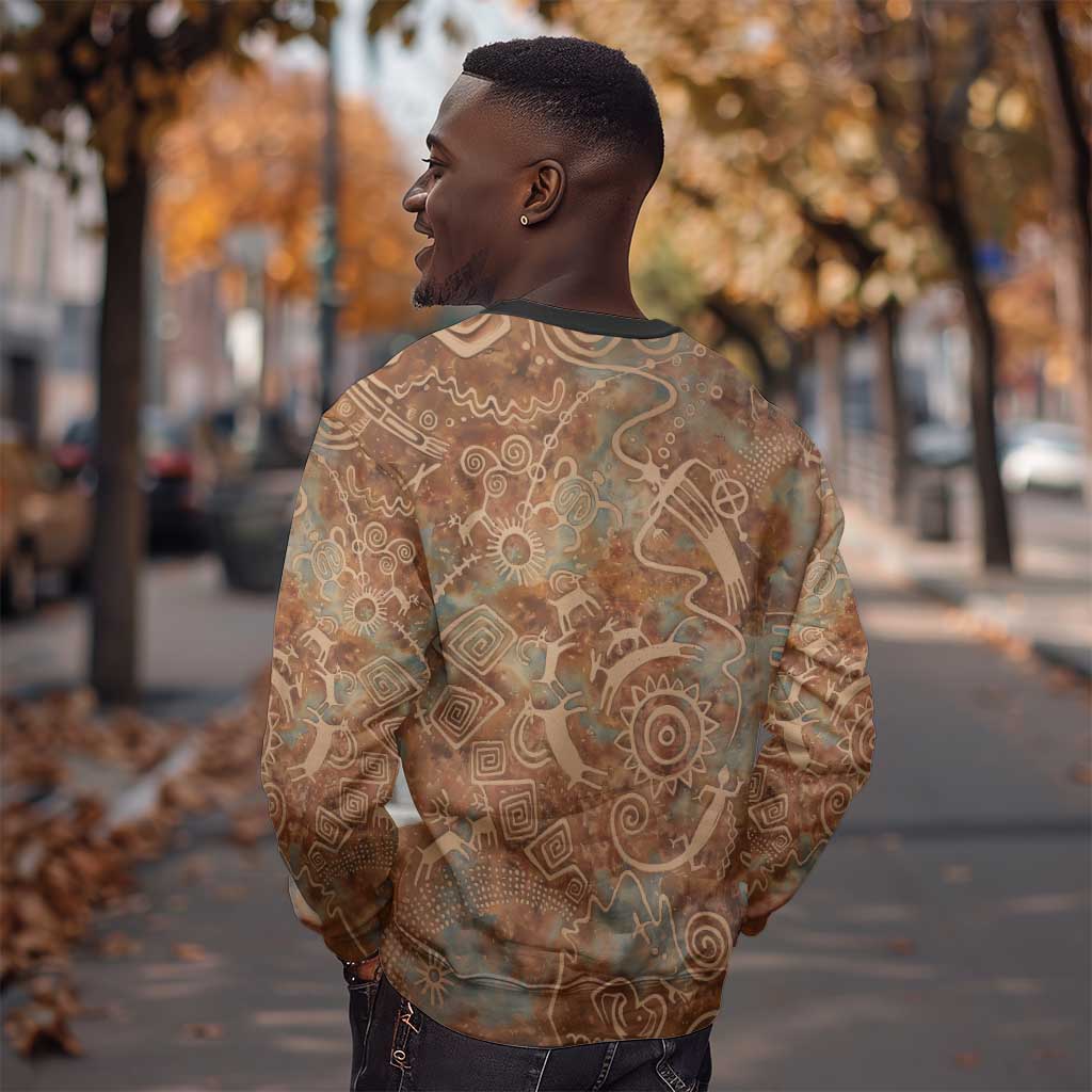 We Carry The Wisdom Sweatshirt Indigenous Spirit Quote Art - African Pride