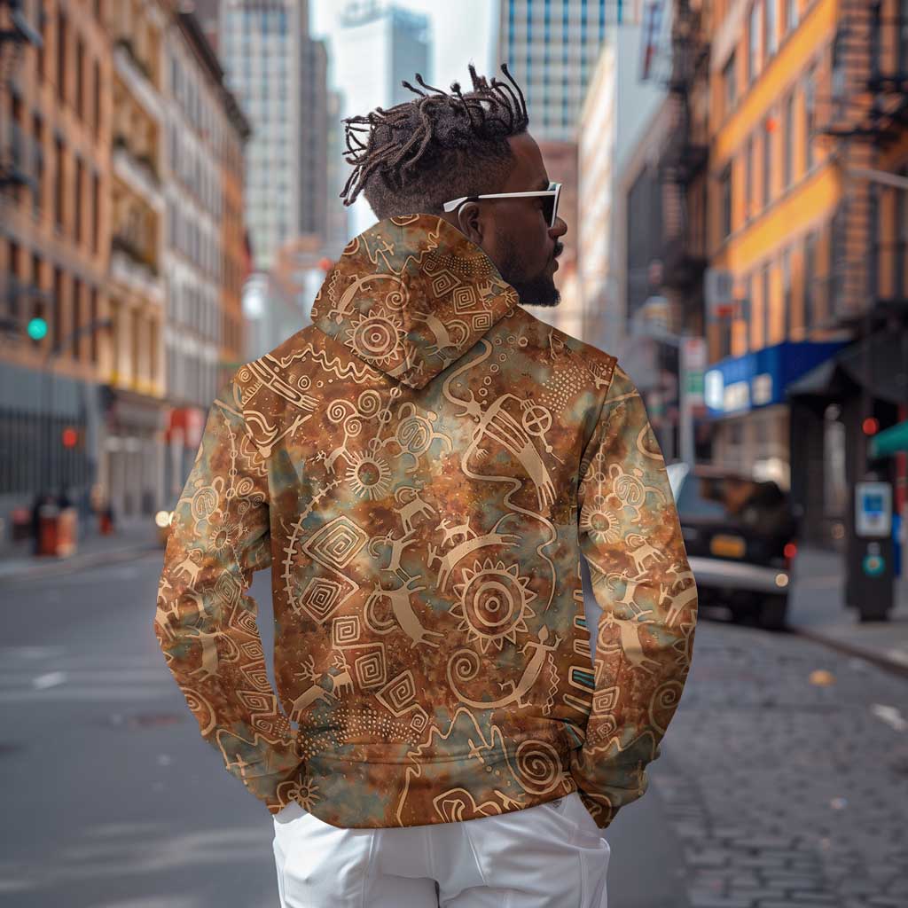 We Carry The Wisdom Zip Hoodie Indigenous Spirit Quote Art - African Pride